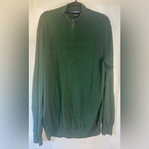 Vineyard Vines Shep & Ian Quarter Zip Sweater Cotton Cashmere Blend‎ Italy XL